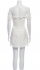 Abito bianco a corsetto